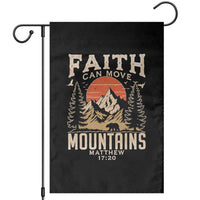 Faith Can Move Mountains Garden Flag Religious Christian Camping - Wonder Print Shop