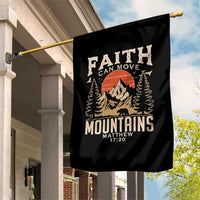 Faith Can Move Mountains Garden Flag Religious Christian Camping - Wonder Print Shop