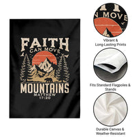 Faith Can Move Mountains Garden Flag Religious Christian Camping - Wonder Print Shop