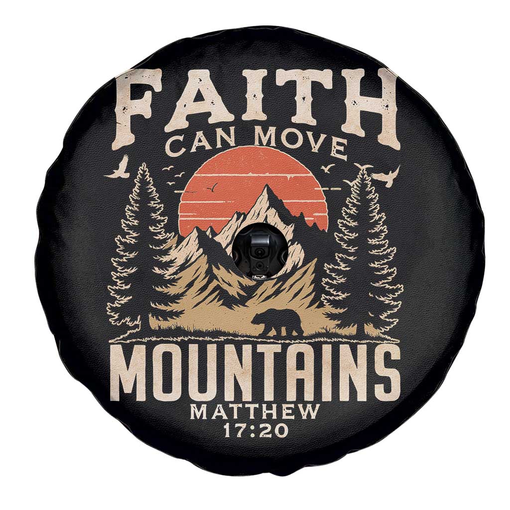 Faith Can Move Mountains Spare Tire Cover Religious Christian Camping - Wonder Print Shop