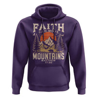 Faith Can Move Mountains Hoodie Religious Christian Camping - Wonder Print Shop