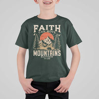 Faith Can Move Mountains T Shirt For Kid Religious Christian Camping - Wonder Print Shop