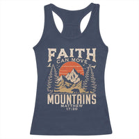 Faith Can Move Mountains Racerback Tank Top Religious Christian Camping - Wonder Print Shop