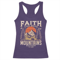 Faith Can Move Mountains Racerback Tank Top Religious Christian Camping - Wonder Print Shop