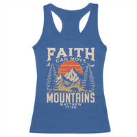 Faith Can Move Mountains Racerback Tank Top Religious Christian Camping - Wonder Print Shop