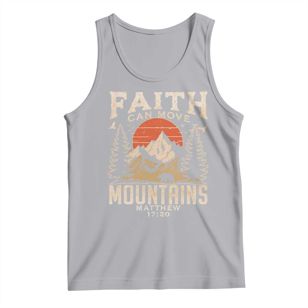 Faith Can Move Mountains Tank Top Religious Christian Camping - Wonder Print Shop