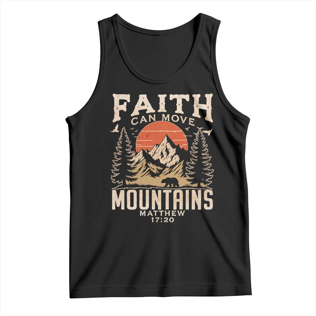 Faith Can Move Mountains Tank Top Religious Christian Camping - Wonder Print Shop
