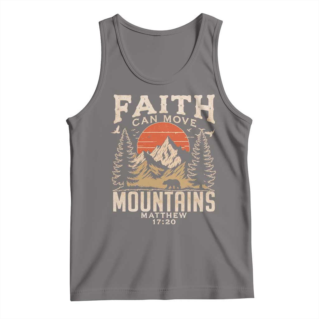 Faith Can Move Mountains Tank Top Religious Christian Camping - Wonder Print Shop