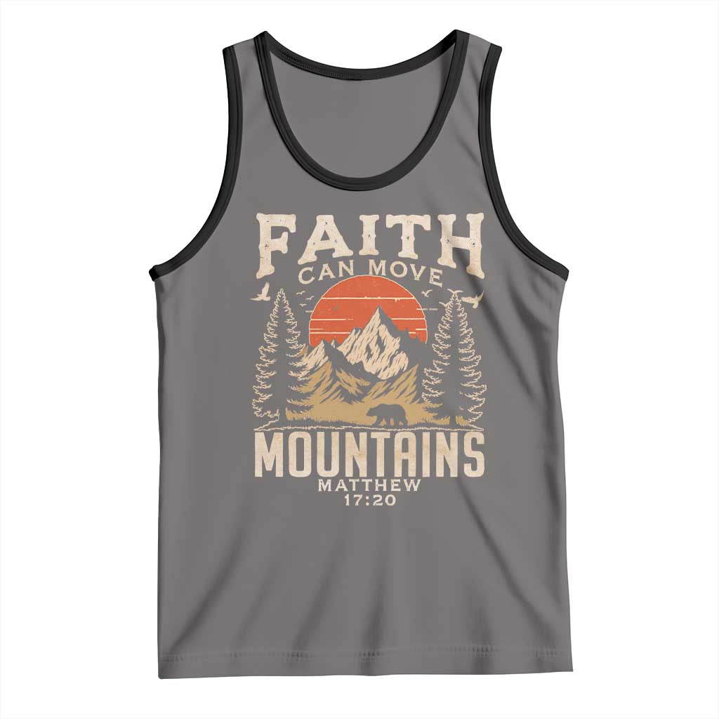 Faith Can Move Mountains Tank Top Religious Christian Camping - Wonder Print Shop