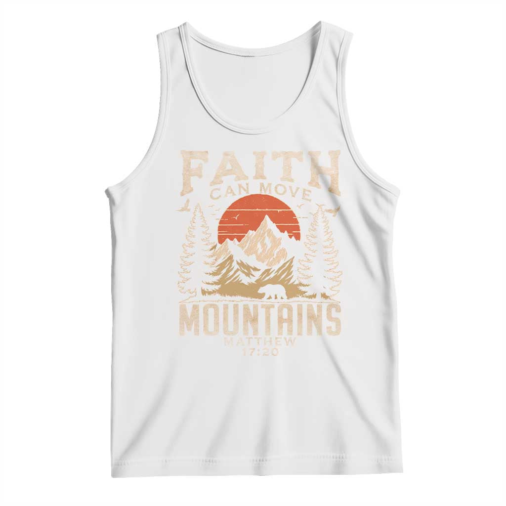 Faith Can Move Mountains Tank Top Religious Christian Camping - Wonder Print Shop