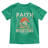 Faith Can Move Mountains Toddler T Shirt Religious Christian Camping - Wonder Print Shop
