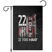 Suicide Awareness PTSD Veteran Garden Flag 22 A Day Is Too Many Vintage American Flag - Wonder Print Shop