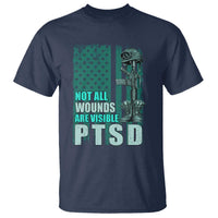 PTSD Awareness Not All Wounds Are Visible T Shirt PTSD Veteran Military Soldier - Wonder Print Shop