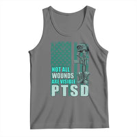 PTSD Awareness Not All Wounds Are Visible Tank Top PTSD Veteran Military Soldier - Wonder Print Shop
