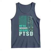 PTSD Awareness Not All Wounds Are Visible Tank Top PTSD Veteran Military Soldier - Wonder Print Shop