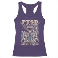 PTSD Veteran Racerback Tank Top PTSD Is Not A Sign Of Weakness It Is A Sign Of Absolute Strength - Wonder Print Shop