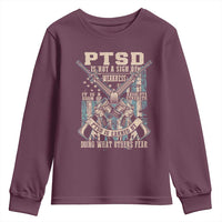PTSD Veteran Youth Sweatshirt PTSD Is Not A Sign Of Weakness It Is A Sign Of Absolute Strength - Wonder Print Shop