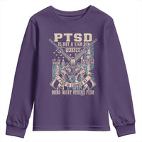 PTSD Veteran Youth Sweatshirt PTSD Is Not A Sign Of Weakness It Is A Sign Of Absolute Strength - Wonder Print Shop