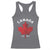 Funny Proud Canadian Canada EST 1867 Racerback Tank Top Vintage Maple Leaf - Wonder Print Shop