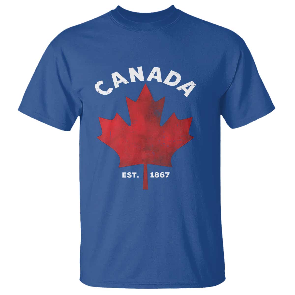 Funny Proud Canadian Canada EST 1867 T Shirt Vintage Maple Leaf - Wonder Print Shop