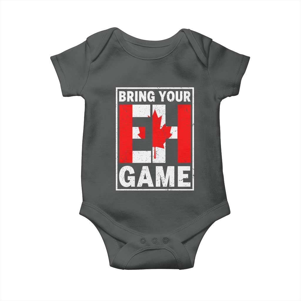 Funny Canada Pride Bring Your Eh Game Baby Onesie Canadian Flag - Wonder Print Shop