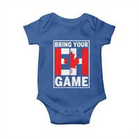 Funny Canada Pride Bring Your Eh Game Baby Onesie Canadian Flag - Wonder Print Shop