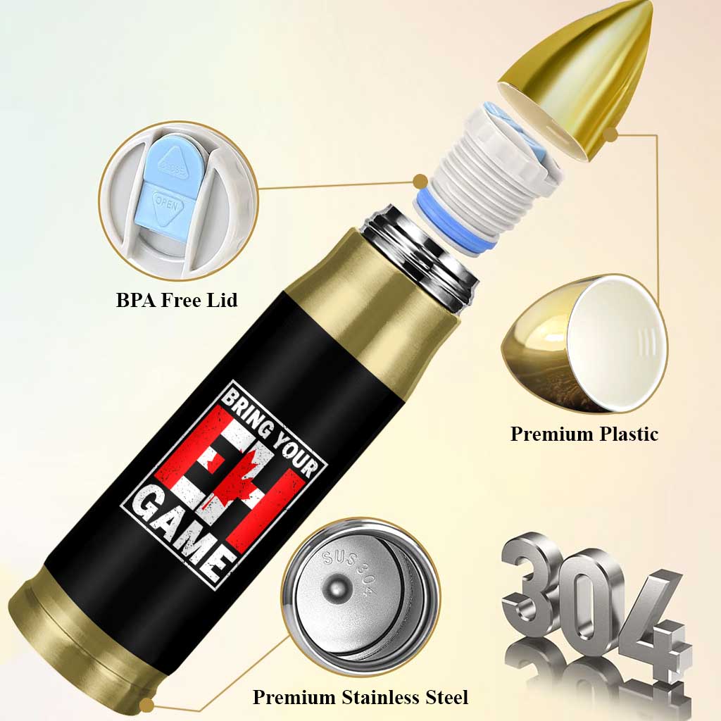 Funny Canada Pride Bring Your Eh Game Bullet Tumbler Canadian Flag - Wonder Print Shop