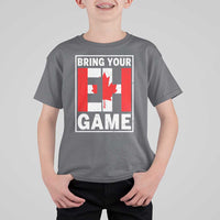 Funny Canada Pride Bring Your Eh Game T Shirt For Kid Canadian Flag - Wonder Print Shop