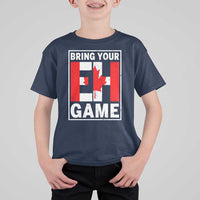 Funny Canada Pride Bring Your Eh Game T Shirt For Kid Canadian Flag - Wonder Print Shop