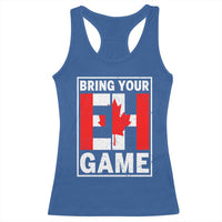 Funny Canada Pride Bring Your Eh Game Racerback Tank Top Canadian Flag - Wonder Print Shop