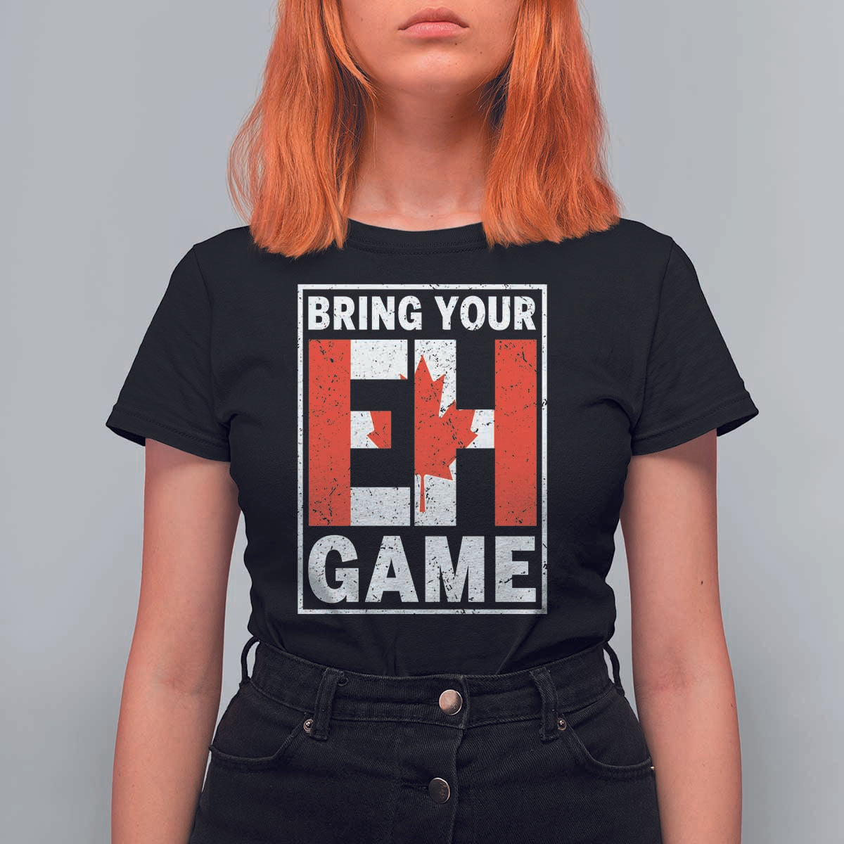 Funny Canada Pride Bring Your Eh Game T Shirt For Women Canadian Flag - Wonder Print Shop