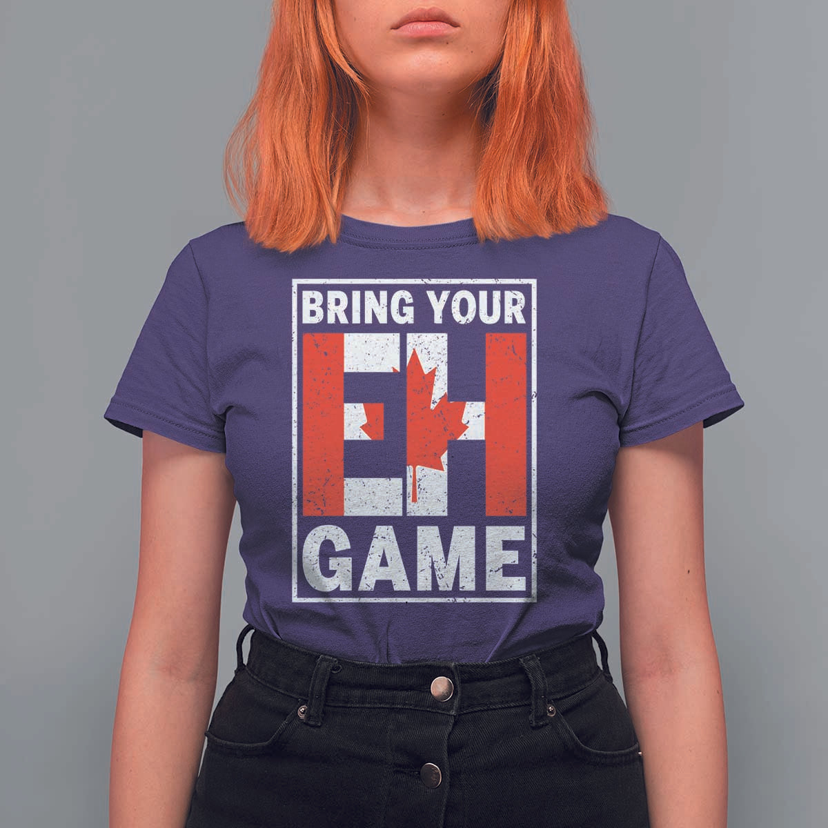 Funny Canada Pride Bring Your Eh Game T Shirt For Women Canadian Flag - Wonder Print Shop