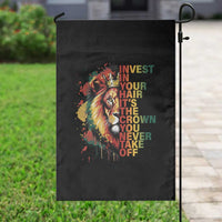 Rasta Lion Garden Flag Invest In Your Hair It's The Crown You Never Take Off Jamaican Pride - Wonder Print Shop
