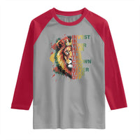 Rasta Lion Raglan Shirt Invest In Your Hair It's The Crown You Never Take Off Jamaican Pride - Wonder Print Shop