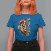 Rasta Lion T Shirt For Women Invest In Your Hair It's The Crown You Never Take Off Jamaican Pride - Wonder Print Shop