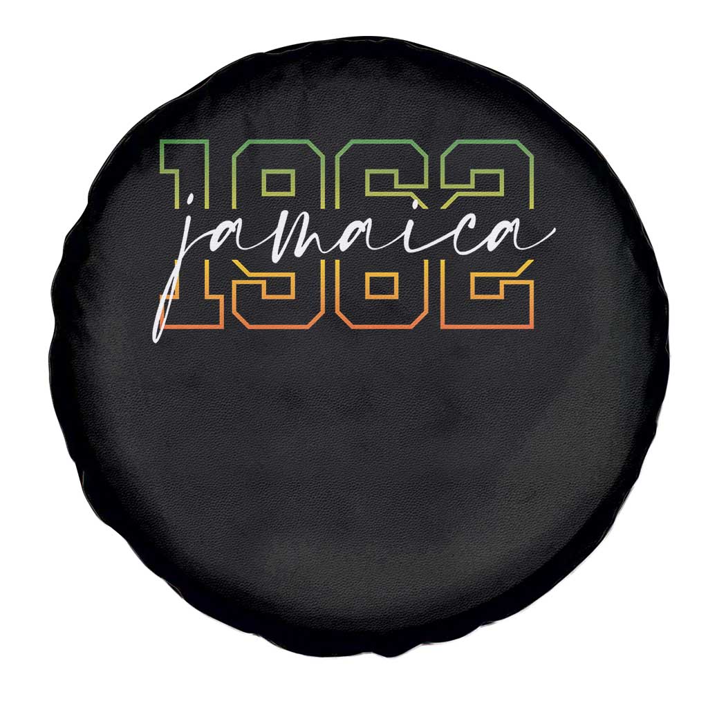 Proud Jamaican Spare Tire Cover Jamaica 1962 Rasta Flag - Wonder Print Shop