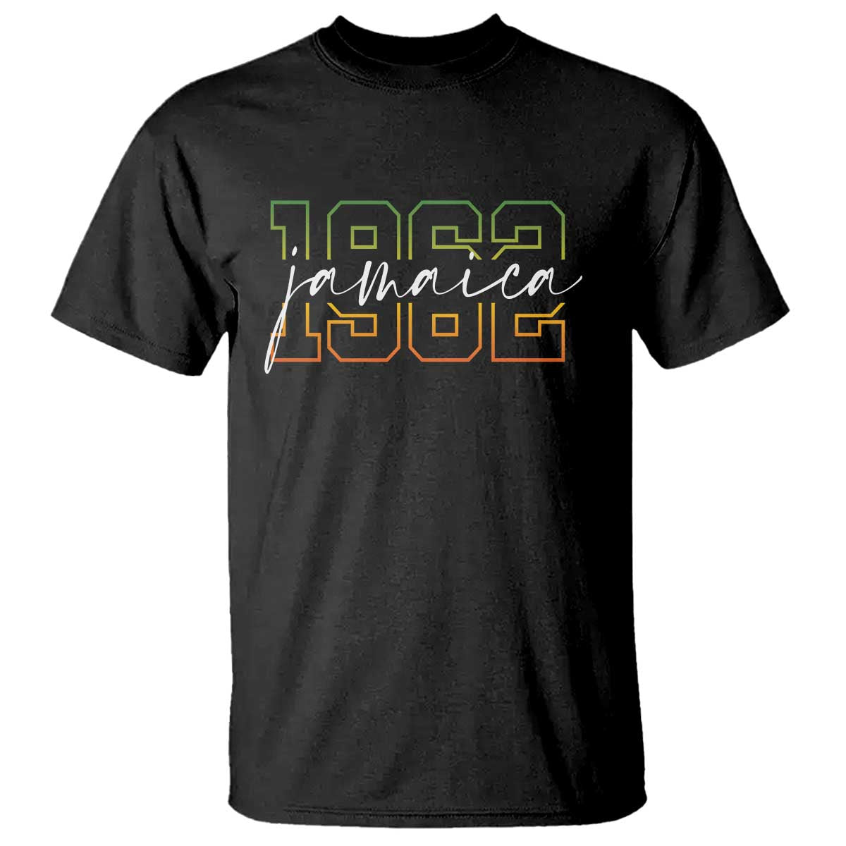 Proud Jamaican T Shirt Jamaica 1962 Rasta Flag - Wonder Print Shop