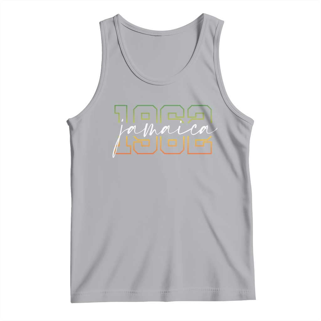 Proud Jamaican Tank Top Jamaica 1962 Rasta Flag - Wonder Print Shop