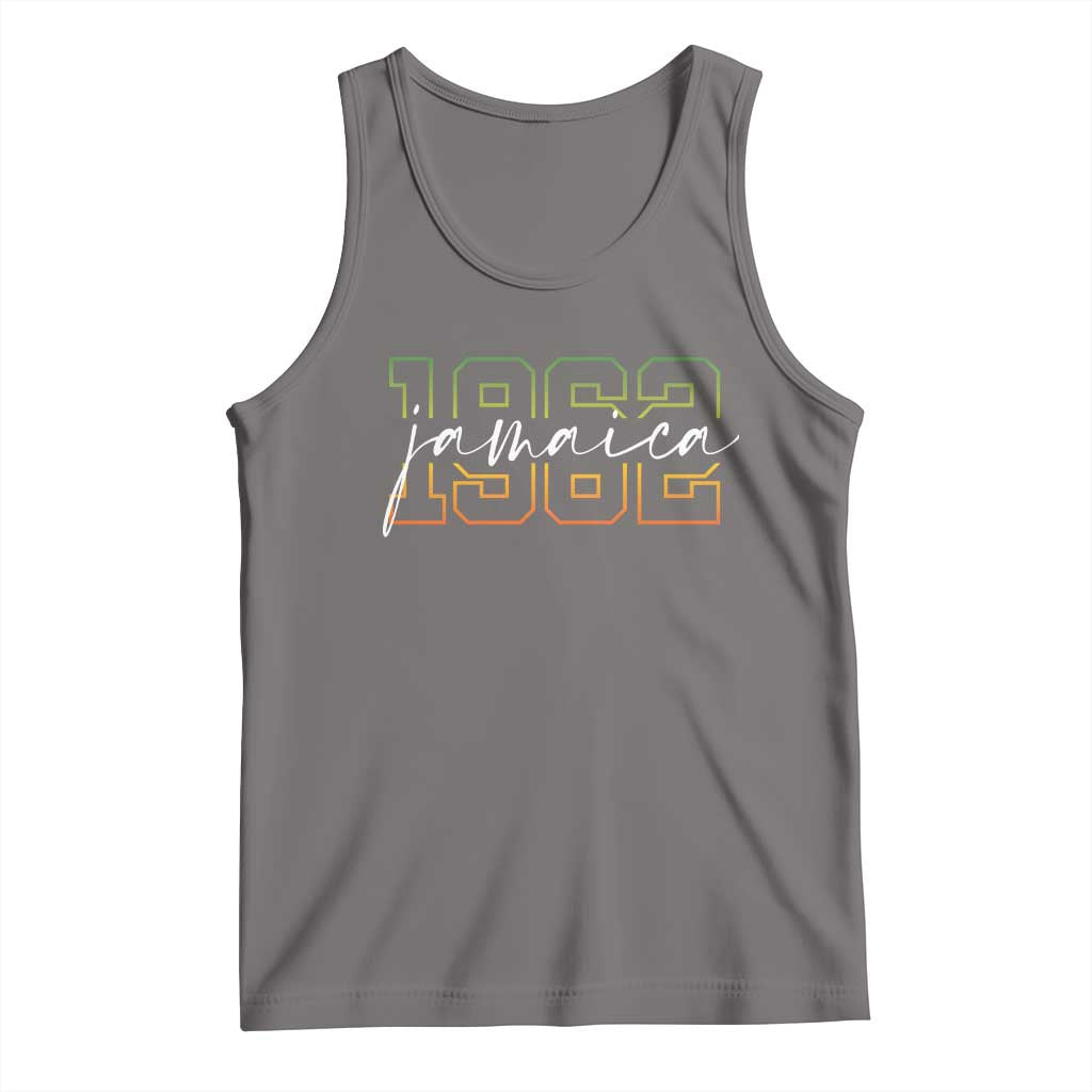 Proud Jamaican Tank Top Jamaica 1962 Rasta Flag - Wonder Print Shop