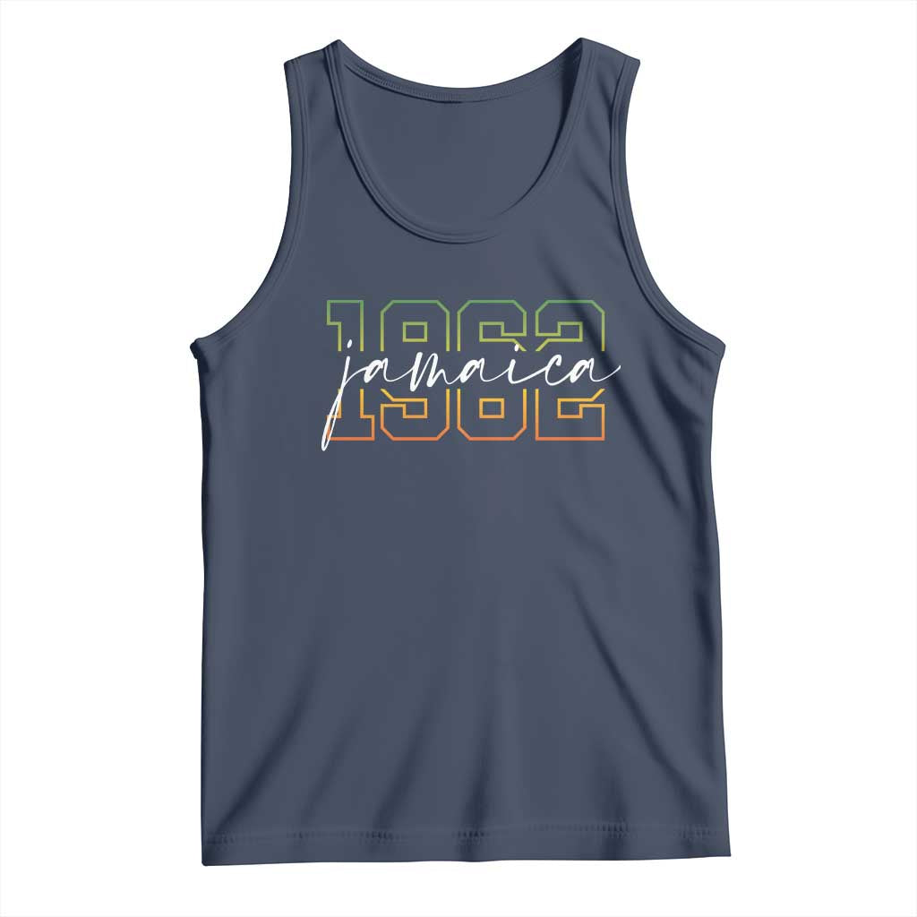 Proud Jamaican Tank Top Jamaica 1962 Rasta Flag - Wonder Print Shop