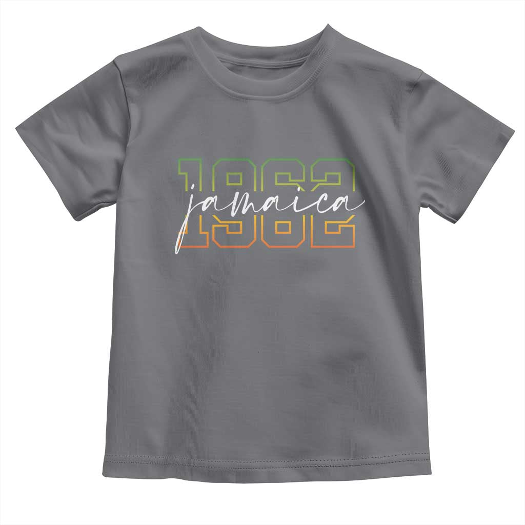 Proud Jamaican Toddler T Shirt Jamaica 1962 Rasta Flag - Wonder Print Shop