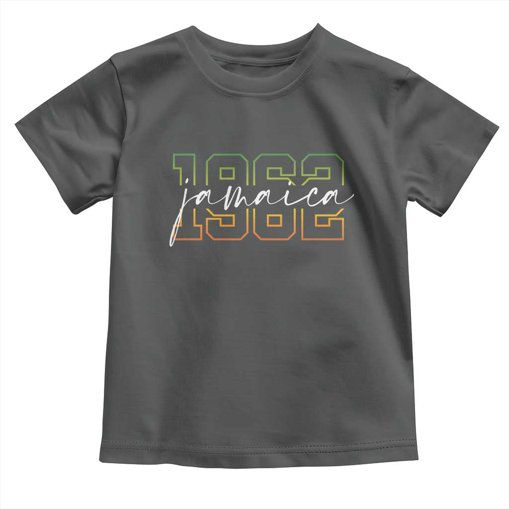 Proud Jamaican Toddler T Shirt Jamaica 1962 Rasta Flag - Wonder Print Shop
