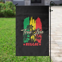 True Love Reggae Garden Flag Jamaican Rasta Music Palm Tree - Wonder Print Shop