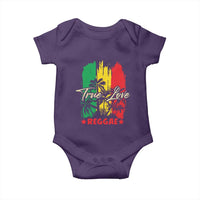 True Love Reggae Baby Onesie Jamaican Rasta Music Palm Tree - Wonder Print Shop
