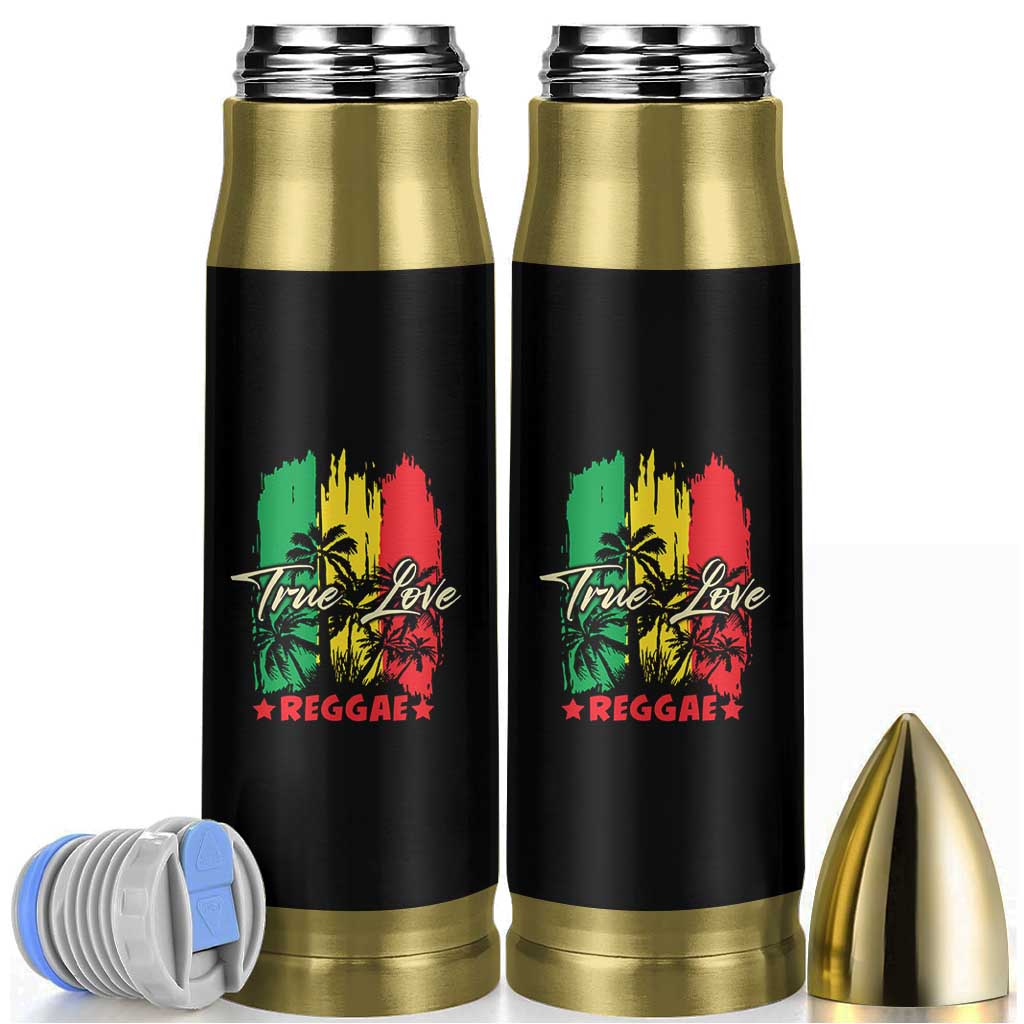 True Love Reggae Bullet Tumbler Jamaican Rasta Music Palm Tree - Wonder Print Shop