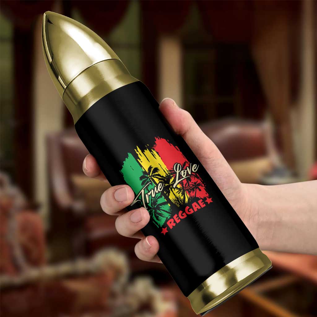 True Love Reggae Bullet Tumbler Jamaican Rasta Music Palm Tree - Wonder Print Shop