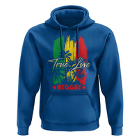 True Love Reggae Hoodie Jamaican Rasta Music Palm Tree - Wonder Print Shop