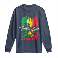 True Love Reggae Long Sleeve Shirt Jamaican Rasta Music Palm Tree - Wonder Print Shop