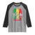 True Love Reggae Raglan Shirt Jamaican Rasta Music Palm Tree - Wonder Print Shop