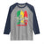 True Love Reggae Raglan Shirt Jamaican Rasta Music Palm Tree - Wonder Print Shop